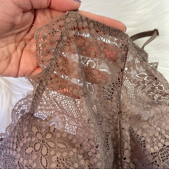 Pink Victoria’s Secret Lace High Neck Push-up Bralette small - Picture 5 of 13